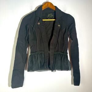 MUDD Chic Black Peplum Jacket